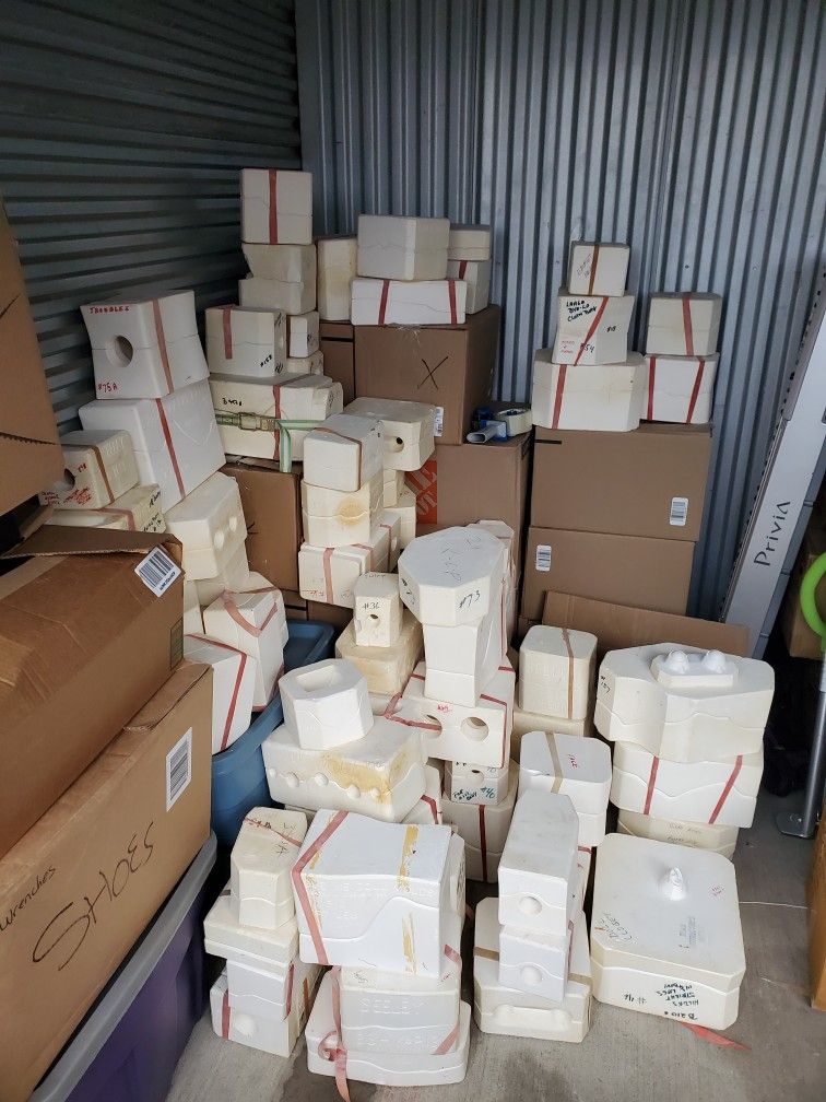 Ceramic Doll Making Molds, Wig, Eyes, Etc.