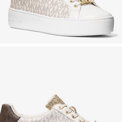 2 Michael Kors Shoes, Women Sz, 2 Pares De Tenis MK En Caja 