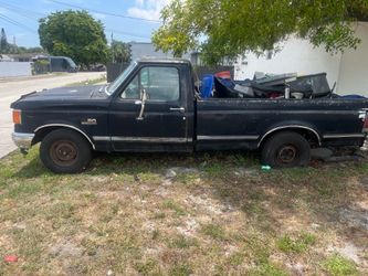 Blue 1988 ford pickup