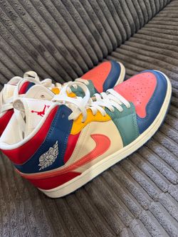Womens Air Jordan 1 Mid "Multi-Color