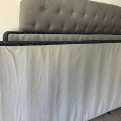 Two Twin Box Springs + King Size Bed Frame 