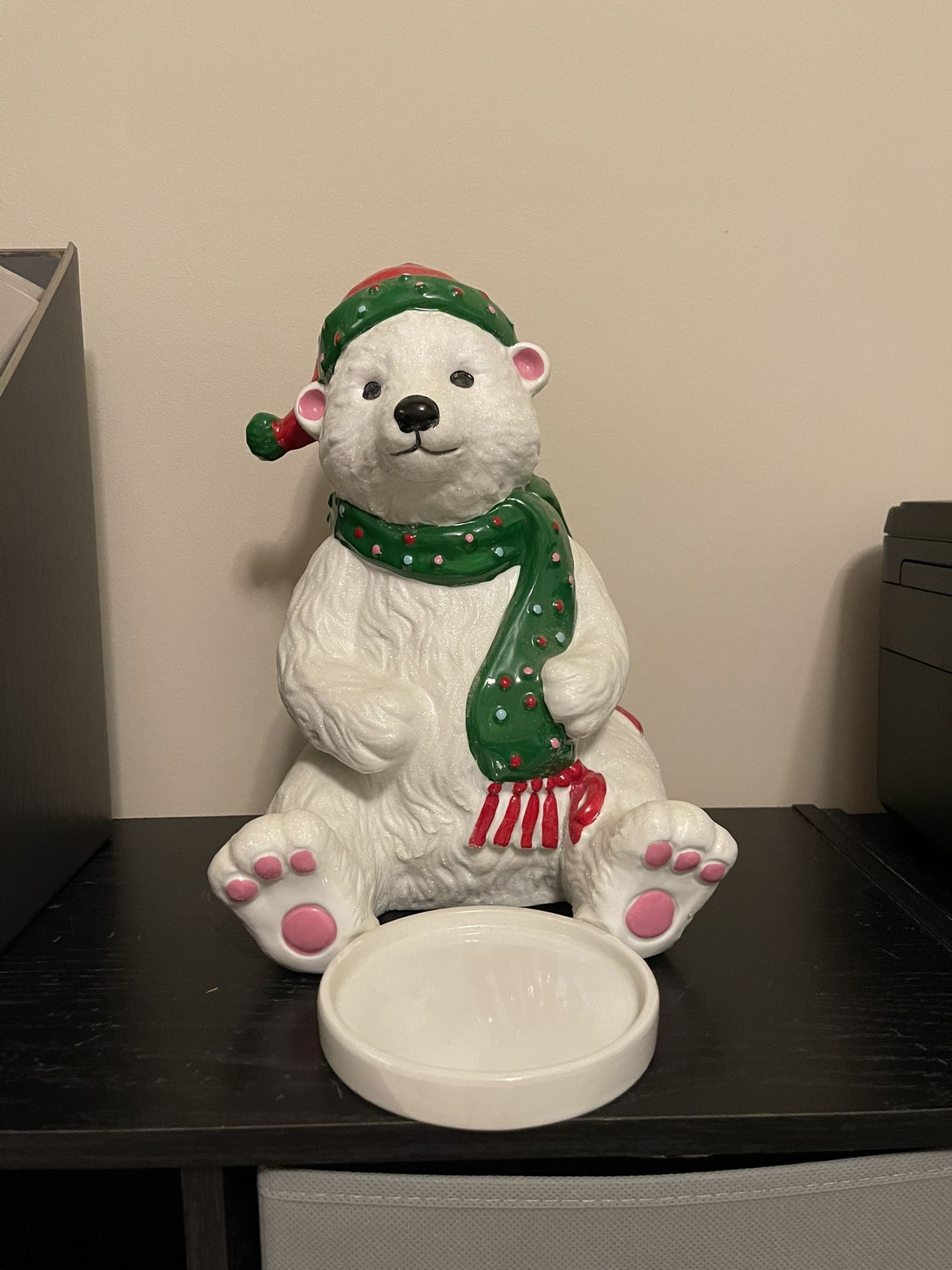 PartyLite Beary Merry Jar Candle Holder