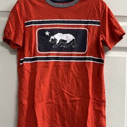 Old Navy Boys Red California Bear Crewneck Short Sleeve T-shirt - Size XL - VCUC