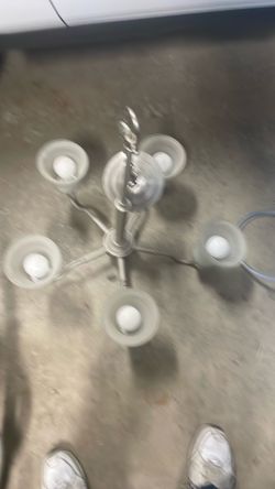 Hanging light 27 high 24 wide