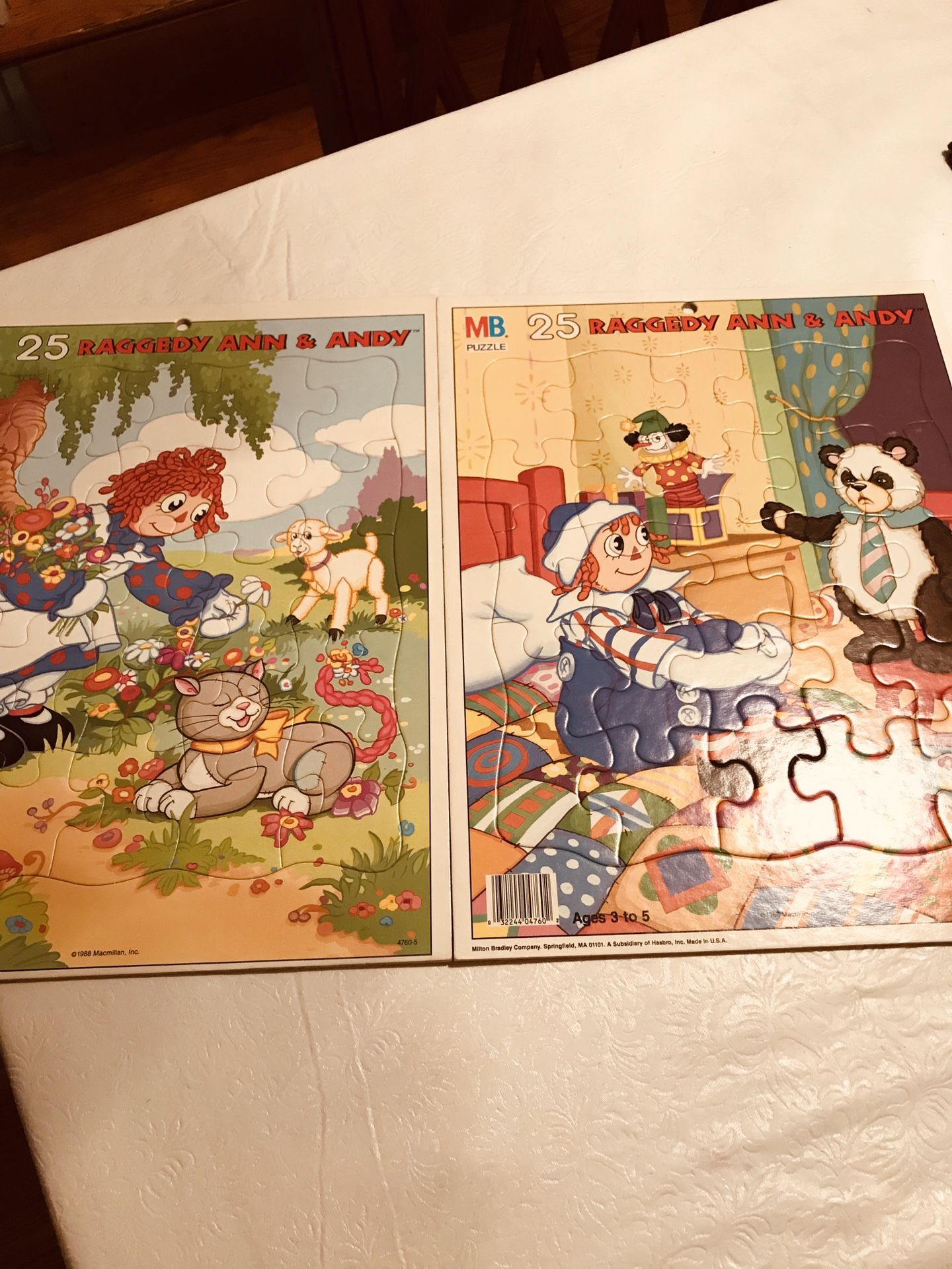 Vintage Raggedy Ann & Andy 25 piece Puzzles (Price is for both)