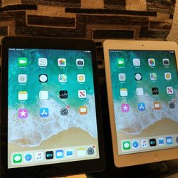 Apple iPad iOS 12.5.7 silver In Good Condition tablet  - Each $65 Or Both for  $120