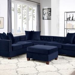 Sectional Sofa + Ottoman