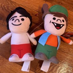 Stranger Things Netflix Mini Plush Dustin & Mike  7” Stuffed Toy NEW