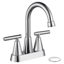 Cobbe Chrome Bathroom Faucet 2 Or 3 Hole Mount With Pop-up Drain New 