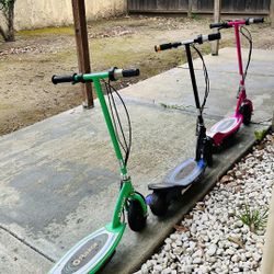 Three Razor Electric Scooters All Three For $100