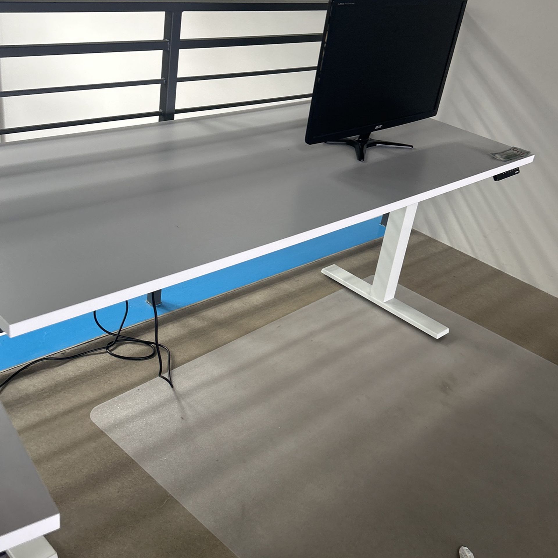 Adjustable Height Poppin Table (will Sell 16 Of These Tables Together For $3200.)
