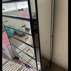 Navy blue Wayfair Chest and nightstand