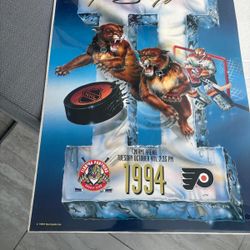 This is a rare 1994 Florida Panthers "Opening Night II" lithograph poster designed by artist Denis Pereira..its # 8 / 94 and its signed by the artist 