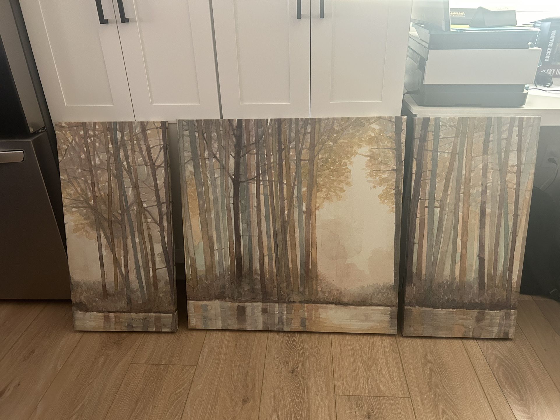 3 Birch Tree Wall Art