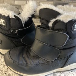 Sorel Faux Fur Lined  Snow Winter Boots Kids - Boy Or Girl 11 Waterproof 