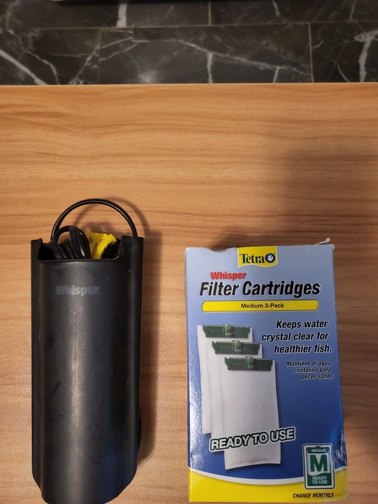 Tetra Internal Filter And Cartridges For 5 To 10 Gallons 