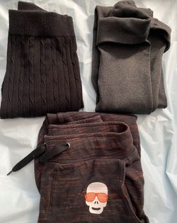 Women’s Leggings Black/Orange S Black M Gray L/Xl $2 Each 