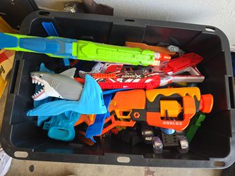 Nerf guns mixed with remote cars