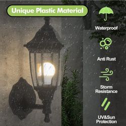Outdoor Porch Sconce LED Exterior Wall Light Fixtures