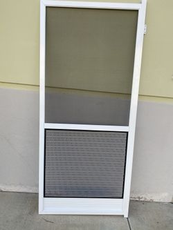 Hinged screen door 36x80 or 32x80