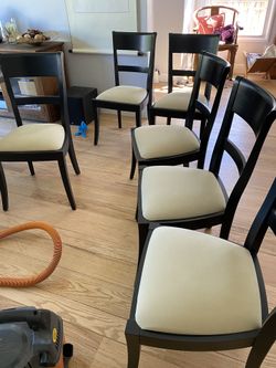 Pottery Barn solid wood chairs