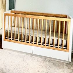 Babyletto Bento 3-in-1 Convertible Storage Crib with Toddler Bed Conversion Kit