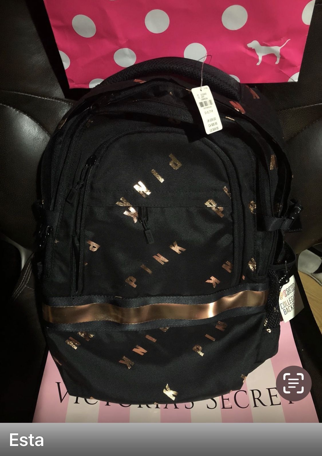 Pink Backpack 