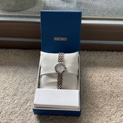 Seiko Gold/silver Solar Powered Ladies Watch