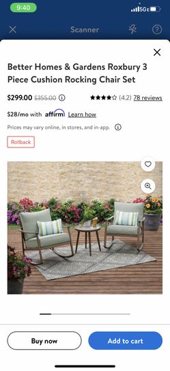 Outdoor Rocker Chair Set