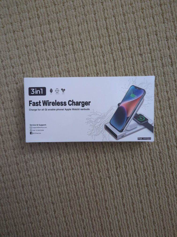 3 In 1 Fast Wireless Charger (New)