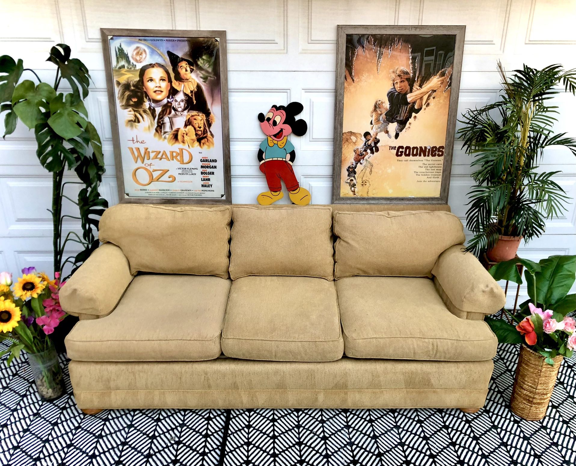 (Free Delivery)Yellow Gold Custom-Made Couch