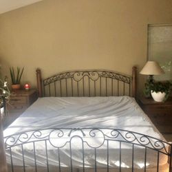 King Size Bed And Frame With Nightstands