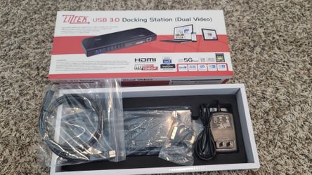 Brand New Docking Station, USB 3 , DUAL VIDEO, 5 Gbps