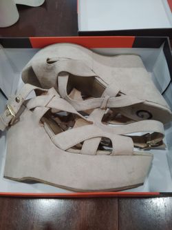 G By Guess Tan Wedges
