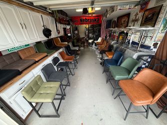 Barstool superstore! Tons of options. In stock and fully assembled by as many as you need from $35-$110 each.