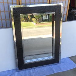Beautiful Chrome Solid Metal  Large Mirror