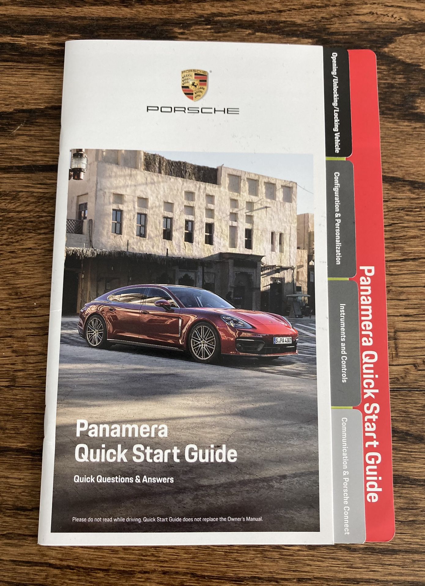 **Genuine OEM Porsche Panamera Quick Start Guide BRAND NEW NEVER USED For Sale
