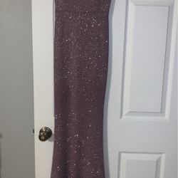 rose pink prom dress 