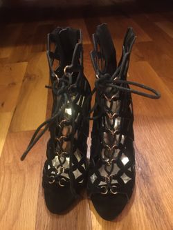 Black high heels