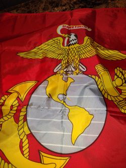 Marine Corp One Sided Flag 3' X 5'