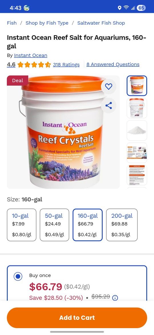 Reef Crystals 5 Gal
