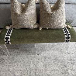 2 Throw Pillows and Inserts 