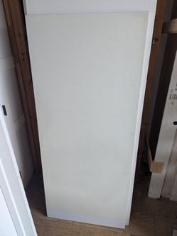 Primed Hardboard Solid Core Door 30" x 69"