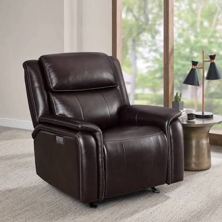 Costco In-Box BarcaLounger Bryson Leather Power Rocker Recliner with Power Adjustable Headrest
