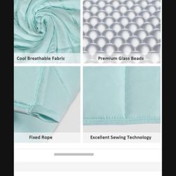 All New 60”x80”15lbs Premium Cooling Heavy Blanket Fabric Breathable 