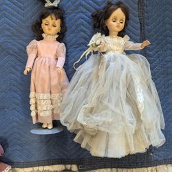 Vintage Antique Madame Alexander Porcelain Dolls 1966