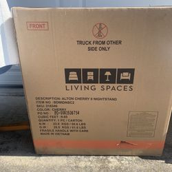 End Table With Drawers  NIB