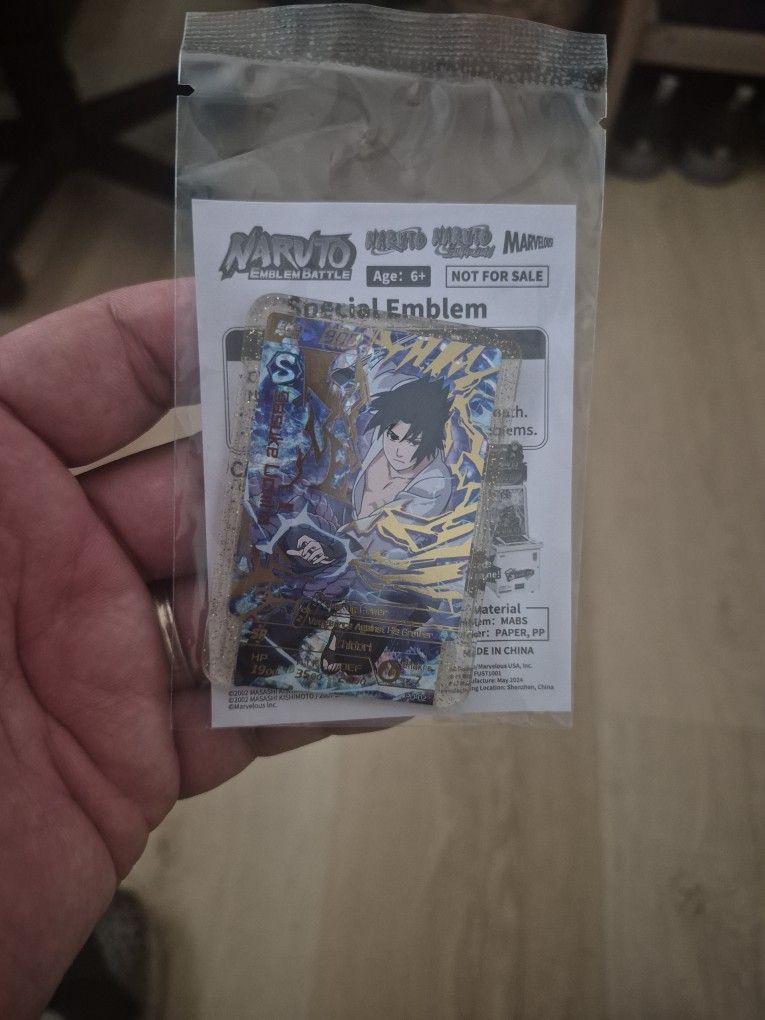 Naruto Emblem Battle Exclusive Sasuke L.A. Comic Con 2025 Promo Emblem
