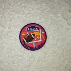 3/$10 🌟 NEW, Lowe's Football Goal Kids Workshop Badge/ Iron-on Patch 