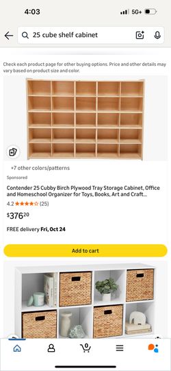 6 Foot Tall By 6 Foot Wide Cubicle Shelf With 13” X 13” Boxes